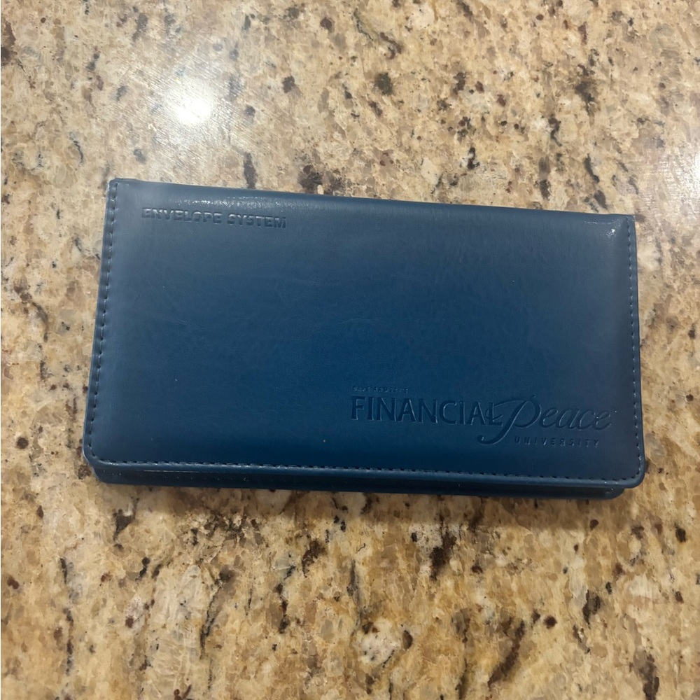 Dave Ramsey FINANCIAL PEACE UNIVERSITY Starter CASH Envelope System Wallet Blue